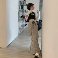 Apparel Stylish Hole Long Sleeves Flames Top -Kawaii Store kawaiies plushies plush softtoy stylish hole long sleeves flames top tops 291627