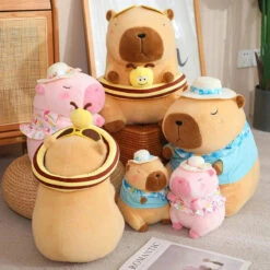 Summer Loving Capybara Plush -Kawaii Store kawaiies plushies plush softtoy summer loving capybara plush soft toy 181287