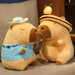 Summer Loving Capybara Plush -Kawaii Store kawaiies plushies plush softtoy summer loving capybara plush soft toy 694926