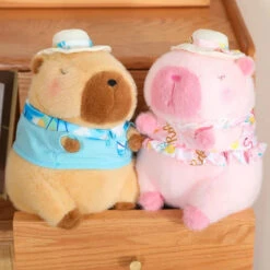 Summer Loving Capybara Plush -Kawaii Store kawaiies plushies plush softtoy summer loving capybara plush soft toy 798120