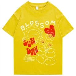 Apparel Sun Day Blossom Tee -Kawaii Store kawaiies plushies plush softtoy sun day blossom tee apparel yellow s 529503