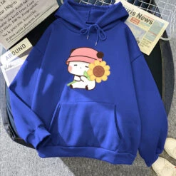 Apparel Sunflower Panda Unisex Hoodie -Kawaii Store kawaiies plushies plush softtoy sunflower panda unisex hoodie apparel blue xs 802251