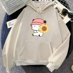 Apparel Sunflower Panda Unisex Hoodie -Kawaii Store kawaiies plushies plush softtoy sunflower panda unisex hoodie apparel cream xs 659705