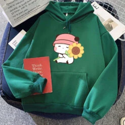 Apparel Sunflower Panda Unisex Hoodie -Kawaii Store kawaiies plushies plush softtoy sunflower panda unisex hoodie apparel green xs 210361