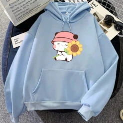 Apparel Sunflower Panda Unisex Hoodie -Kawaii Store kawaiies plushies plush softtoy sunflower panda unisex hoodie apparel sky blue xs 370959