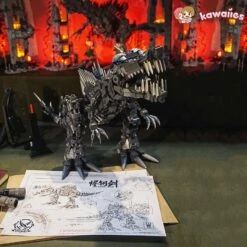 Super Mech Colossal Spinosaurus Dinosaur Building Set -Kawaii Store kawaiies plushies plush softtoy super mech colossal spinosaurus dinosaur building set build it 114491