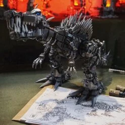 Super Mech Colossal Spinosaurus Dinosaur Building Set -Kawaii Store kawaiies plushies plush softtoy super mech colossal spinosaurus dinosaur building set build it 199370