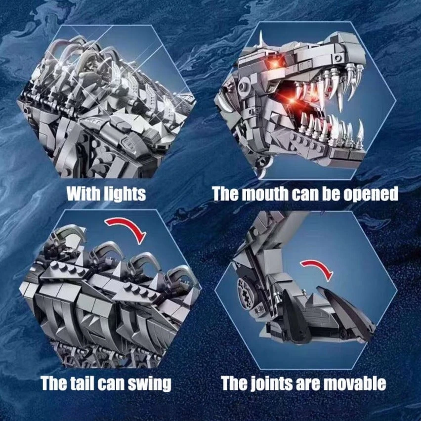 Super Mech Colossal T-Rex Dinosaur Building Set 12 Super Mech Colossal T-Rex Dinosaur Building Set - Image 10