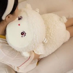 Sweet Fluffy Laying Lamb Snuggle Buddies -Kawaii Store kawaiies plushies plush softtoy sweet fluffy laying lamb snuggle buddies new soft toy 467402