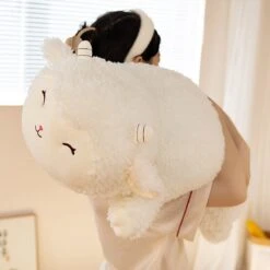 Sweet Fluffy Laying Lamb Snuggle Buddies -Kawaii Store kawaiies plushies plush softtoy sweet fluffy laying lamb snuggle buddies new soft toy 994676