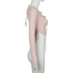 Apparel Sweet Pink Harajuku Style Slim-fit Laced Women's Top -Kawaii Store kawaiies plushies plush softtoy sweet pink harajuku style slim fit laced womens top tops 364767