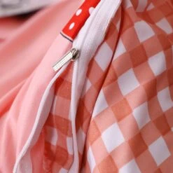 Sweet Strawberry Print Bedding Set 11 Sweet Strawberry Print Bedding Set -Kawaii Store kawaiies plushies plush softtoy sweet strawberry and peach print bedding set home decor 729044