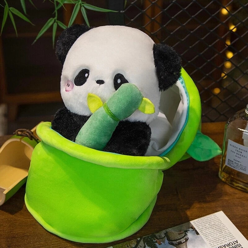 Sze Sze The Panda Bamboo Hut Plushie 3 Sze Sze The Panda Bamboo Hut Plushie