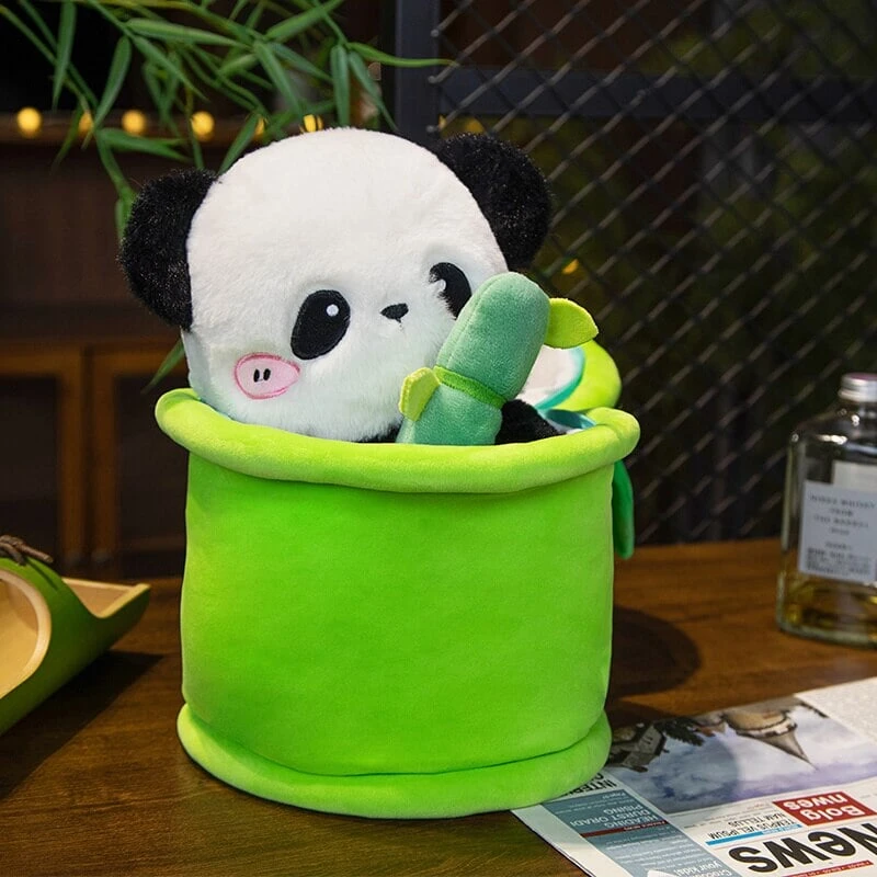 Sze Sze The Panda Bamboo Hut Plushie 4 Sze Sze The Panda Bamboo Hut Plushie - Image 2
