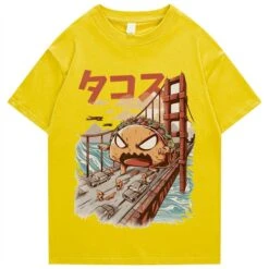 Apparel Taco Monster Bridge Attack Unisex Tee -Kawaii Store kawaiies plushies plush softtoy taco monster bridge attack unisex tee apparel yellow s 652670
