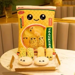 Tasty Rice Crackers Candy Bag Plushies -Kawaii Store kawaiies plushies plush softtoy tasty rice crackers candy bag plushies soft toy 970605