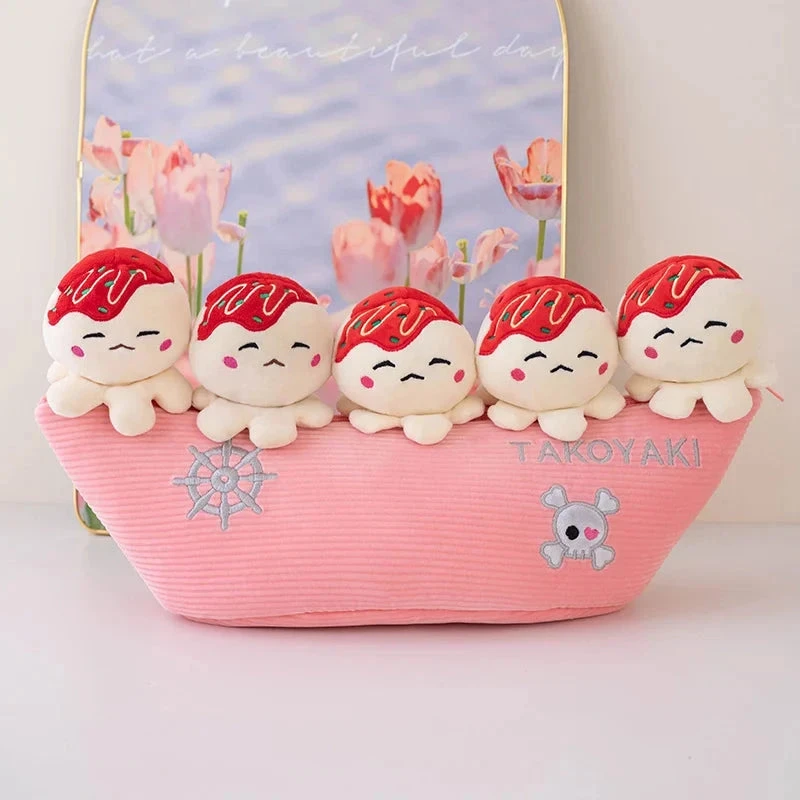 Tasty Takoyaki Balls Candy Bag Plushies 4 Tasty Takoyaki Balls Candy Bag Plushies - Image 2