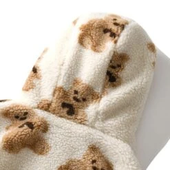 Apparel Teddy Bear Fleece Hooded Zip-up Jacket -Kawaii Store kawaiies plushies plush softtoy teddy bear fleece hooded zip up jacket new apparel 149273