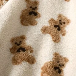 Apparel Teddy Bear Fleece Hooded Zip-up Jacket -Kawaii Store kawaiies plushies plush softtoy teddy bear fleece hooded zip up jacket new apparel 391774