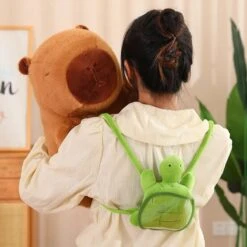 The Adorable Capybara Turtle Back Pack Plushies -Kawaii Store kawaiies plushies plush softtoy the adorable capybara turtle back pack plushies soft toy 323640