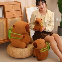 The Adorable Capybara Turtle Back Pack Plushies -Kawaii Store kawaiies plushies plush softtoy the adorable capybara turtle back pack plushies soft toy 369813