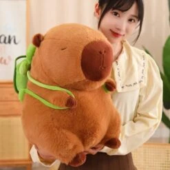 The Adorable Capybara Turtle Back Pack Plushies -Kawaii Store kawaiies plushies plush softtoy the adorable capybara turtle back pack plushies soft toy 915696
