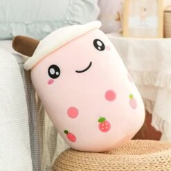 The Bubble Tea Family Fruit Plushies Collection -Kawaii Store kawaiies plushies plush softtoy the bubble tea family fruit edition new soft toy strawberry smiling 9in 25cm 769694