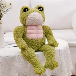 The Dench Muscle Frog Plushie -Kawaii Store kawaiies plushies plush softtoy the dench muscle frog plushie soft toy 385837