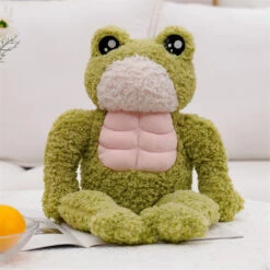 The Dench Muscle Frog Plushie -Kawaii Store kawaiies plushies plush softtoy the dench muscle frog plushie soft toy 431313