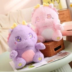The Fluffy Baby Dragon Plush Family -Kawaii Store kawaiies plushies plush softtoy the fluffy baby dragon plush family new 334644