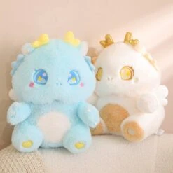 The Fluffy Baby Dragon Plush Family -Kawaii Store kawaiies plushies plush softtoy the fluffy baby dragon plush family new 619030