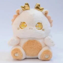 The Fluffy Baby Dragon Plush Family -Kawaii Store kawaiies plushies plush softtoy the fluffy baby dragon plush family new white 954691