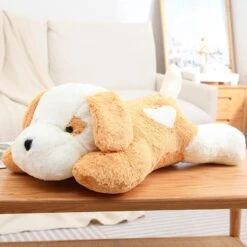 The Giant Fluffy Dogs Plushie Family -Kawaii Store kawaiies plushies plush softtoy the giant fluffy dogs plushie family new soft toy beige 75cm 454525