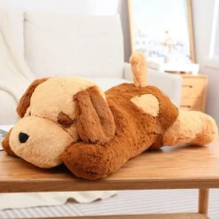The Giant Fluffy Dogs Plushie Family -Kawaii Store kawaiies plushies plush softtoy the giant fluffy dogs plushie family new soft toy light brown 75cm 895777