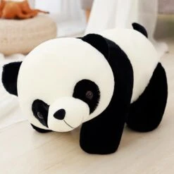 The Great Gentle Panda Plushie -Kawaii Store kawaiies plushies plush softtoy the great gentle panda soft toy 11in 30cm black 571164