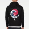 Apparel The Great Wave Blood Moon Sun Tato Hoodie -Kawaii Store kawaiies plushies plush softtoy the great wave blood moon sun tato hoodie new apparel black s 824907