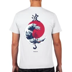 Apparel The Great Wave Blood Moon Sun Tato Tee