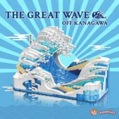 The Great Wave Off Kanagawa Micro Building Sets -Kawaii Store kawaiies plushies plush softtoy the great wave off kanagawa micro building sets new build it 859965