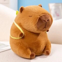 The Kawaii Capybara With Mini Avocado Backpack Plushie -Kawaii Store kawaiies plushies plush softtoy the kawaii capybara with mini avocado backpack plushie soft toy 12in 30cm 203042