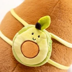 The Kawaii Capybara With Mini Avocado Backpack Plushie -Kawaii Store kawaiies plushies plush softtoy the kawaii capybara with mini avocado backpack plushie soft toy 661502