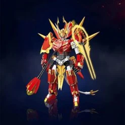 Three Kingdoms Warrior Red Bloodstone Building Blocks -Kawaii Store kawaiies plushies plush softtoy three kingdoms warrior red bloodstone building blocks new build it 817215