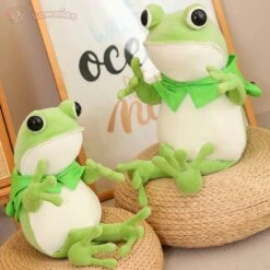 Tito The Funny Green Frog Plush With Hat -Kawaii Store kawaiies plushies plush softtoy tito the funny green frog plush with hat soft toy 163907