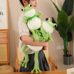 Tito The Funny Green Frog Plush With Hat -Kawaii Store kawaiies plushies plush softtoy tito the funny green frog plush with hat soft toy 342028