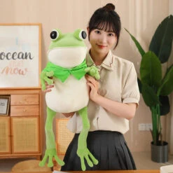 Tito The Funny Green Frog Plush With Hat -Kawaii Store kawaiies plushies plush softtoy tito the funny green frog plush with hat soft toy 463334