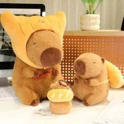 Toasted Croissant Capybara Plushies -Kawaii Store kawaiies plushies plush softtoy toasted croissant capybara plushies soft toy 114636