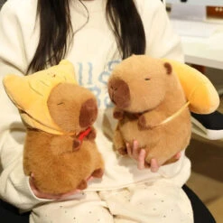 Toasted Croissant Capybara Plushies -Kawaii Store kawaiies plushies plush softtoy toasted croissant capybara plushies soft toy 130514