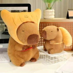 Toasted Croissant Capybara Plushies -Kawaii Store kawaiies plushies plush softtoy toasted croissant capybara plushies soft toy 153928