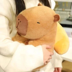 Toasted Croissant Capybara Plushies -Kawaii Store kawaiies plushies plush softtoy toasted croissant capybara plushies soft toy 837101