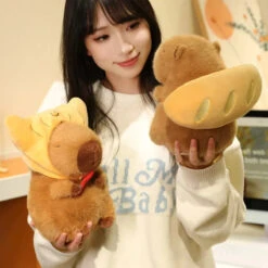 Toasted Croissant Capybara Plushies -Kawaii Store kawaiies plushies plush softtoy toasted croissant capybara plushies soft toy 921661