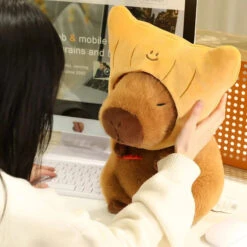 Toasted Croissant Capybara Plushies -Kawaii Store kawaiies plushies plush softtoy toasted croissant capybara plushies soft toy 948114